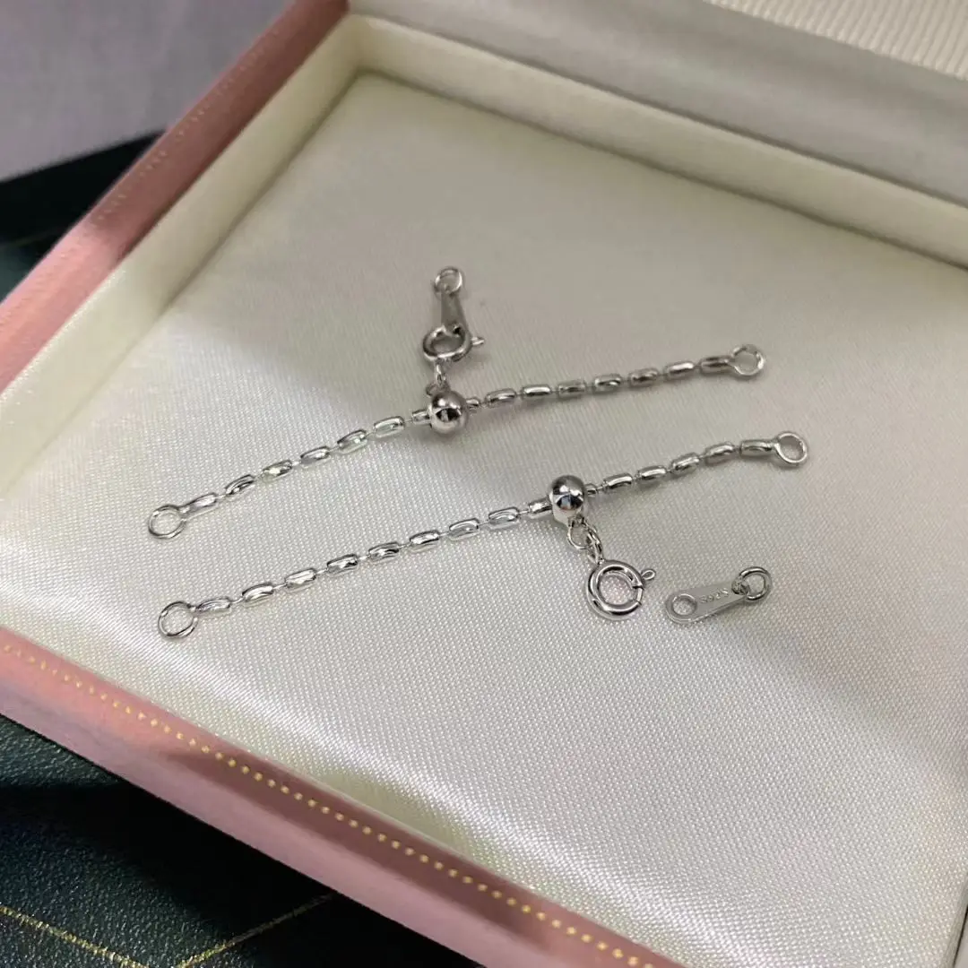 

Оптовая продажа DIY S925 стерлингового серебра кулон ожерелье браслет застежка крючок аксессуары для жемчуга 3-8 мм 10 шт./лот