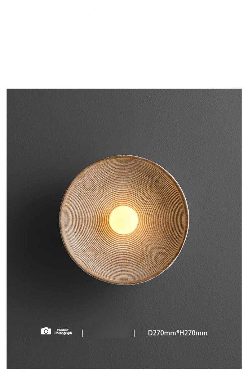 Nordic LED Wall Lamp Wabi-sabi Style Retro Wall Light Indoor Lighting Room Decor Sconces For Bedroom Bedside Hotel Corridor