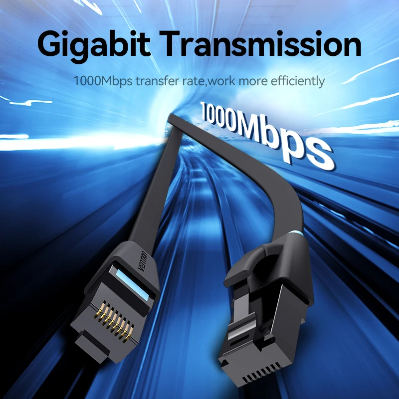 Vention Cat6 Ethernet Cable Gigabit High Speed 1000Mbps Lan Cable RJ45 Network Patch Cable for Laptop Router PC PS5 4 3 Xbox