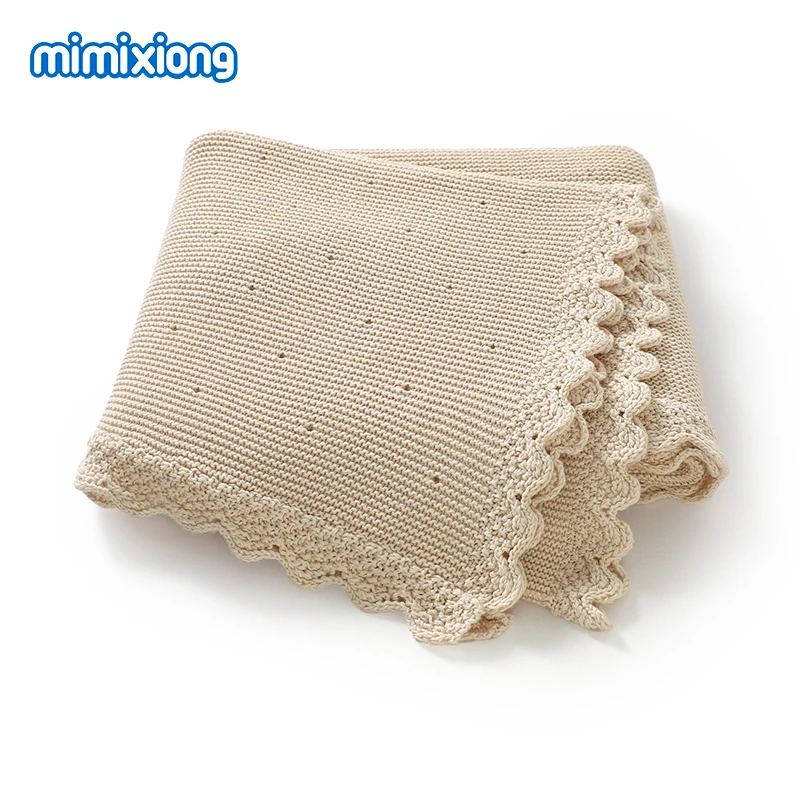 

Детские одеяла, хлопковые вязаные одеяла для новорожденных, нейтральные ежемесячные коляски, постельные принадлежности, пеленка, плед, одеяла для маленьких мальчиков и девочек, 100*80 см