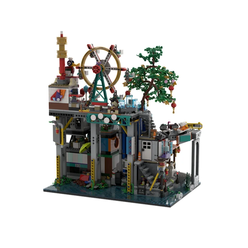 Modulaire stadsgebouw Moc-bouwstenen Stad Megapolis Model Technologie Bakstenen DIY-montage Speelgoed Construstion Vakantiegeschenken