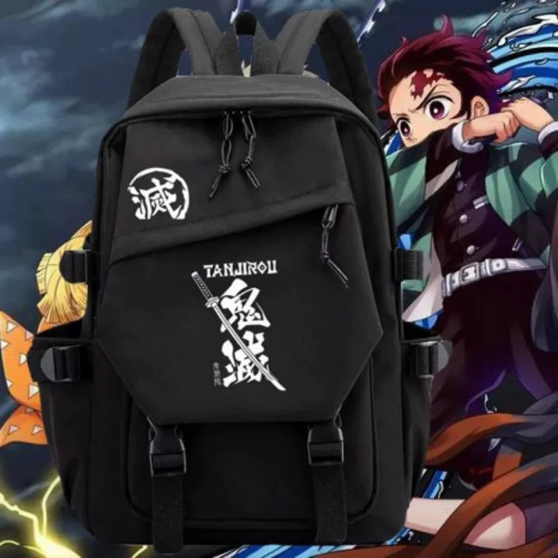 

Аниме Demon Slayer картонный рюкзак Mochila Teenarges школьный рюкзак сумки для ноутбука Kimetsu No Yaiba детская и мужская модная уличная сумка для книг