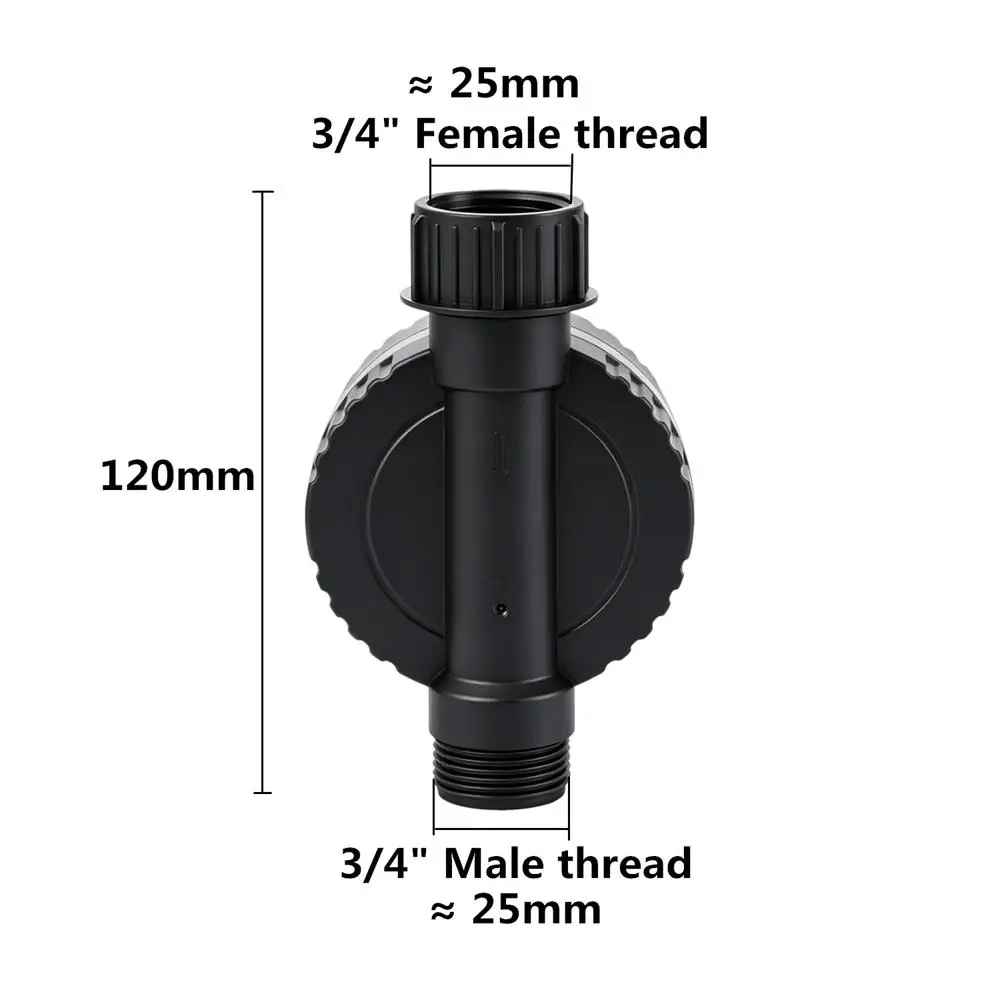 Digital Water Flow Meter High Accuracy IP6X Measure Water Consumption and Flow Rate for Outdoor Garden Watering Irrigation Hose