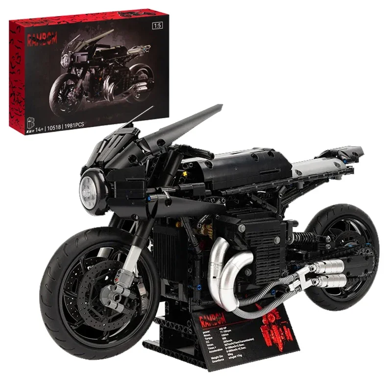

1981PCS Technical 1:5 Batmobile Bat Motorcycle Building Blocks Dark Knight MOC Assemble Bricks Toys Gift For Children Kids
