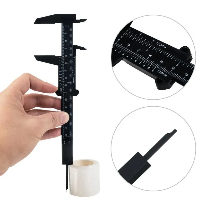 Plastic meetliniaal 150 mm wenkbrauwpositionering meten schuifmaat tattoo schuifmaat liniaal voor permanente make-uptools voor beginners