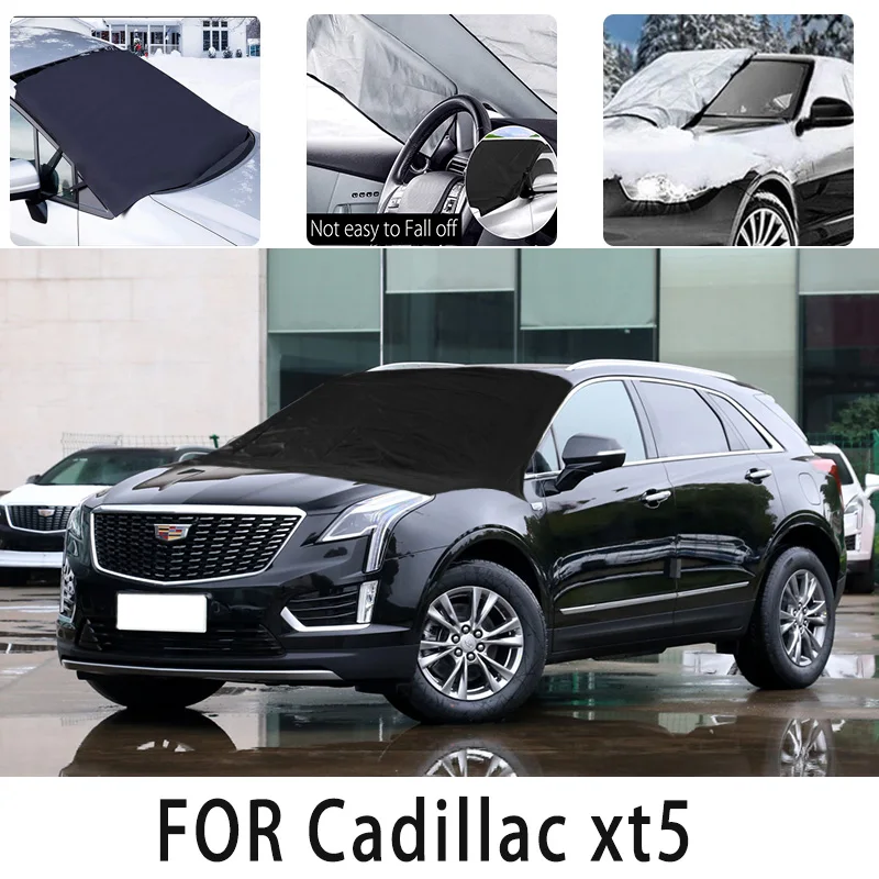 

Carsnow cover front cover for Cadillac xt5 snowprotection heat insulation shade Sunscreen wind Frost prevention car accessories