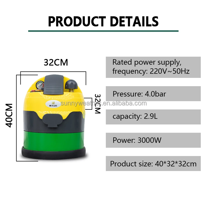 카펫, 바닥, 창문 및 자동차 청소용 3000W 전기 스팀 청소기