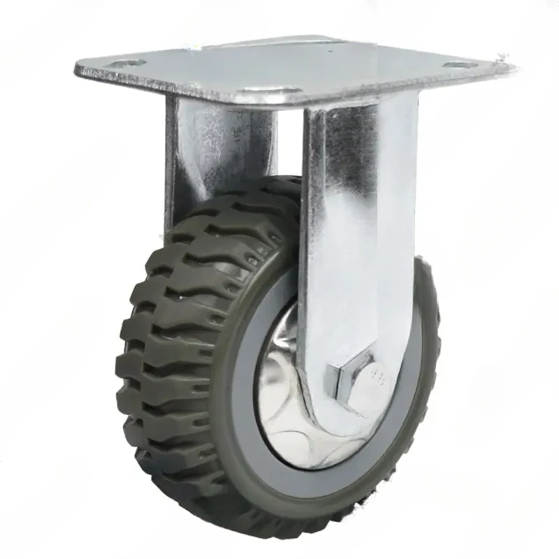 Industrial Universal Wheel Heavy-duty Wear-resistant Micro-silent Caster Trolley 4/6/8 Inch Directional Brake Wheel