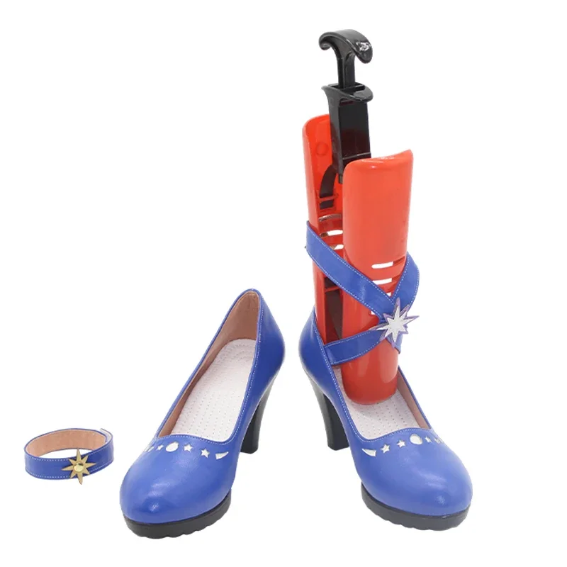 Honkai: Star Rail Robin Women Shoes Latest Cosplay Costume Prop Game Anime Party Uniform Hallowen Role Play Blue High Heels