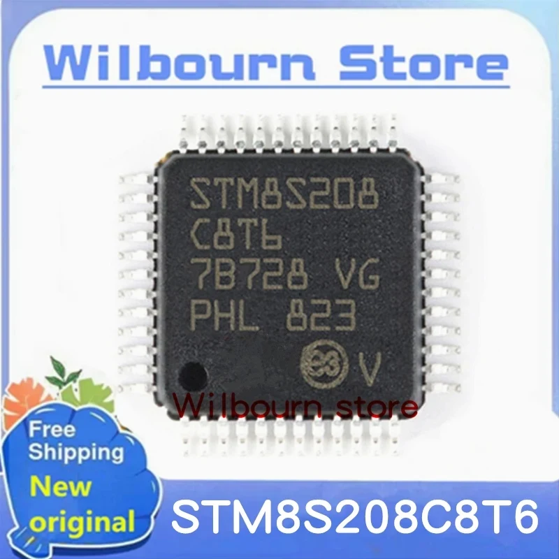 10PCS~100PCS/LOT STM8S208C8T6 STM8S208 C8T6 STM8S208C8Tb LQFP-48 New original