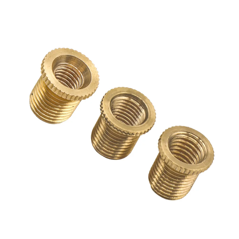 

3 Pieces Car Aluminum Gear Shift Knob Head Thread Adapter Nuts Set M10x1.25 10*1.5 8*1.25 for M12x1.25