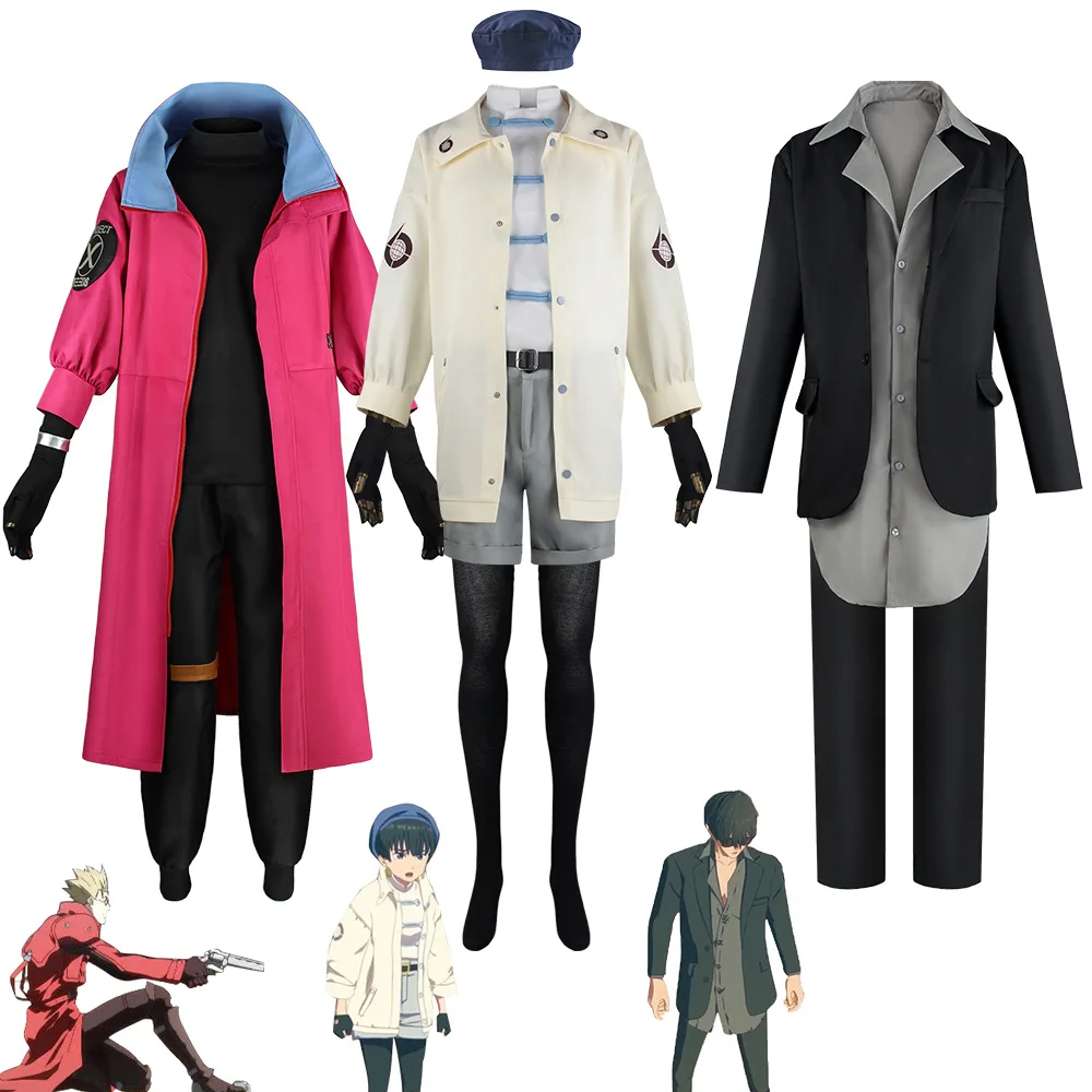 

Anime Vash Cosplay Meryl Stryfe Stampede Trigun Cosplay Costume Men Uniform Suit Coat Shirt Pants Halloween Costumes Outfits