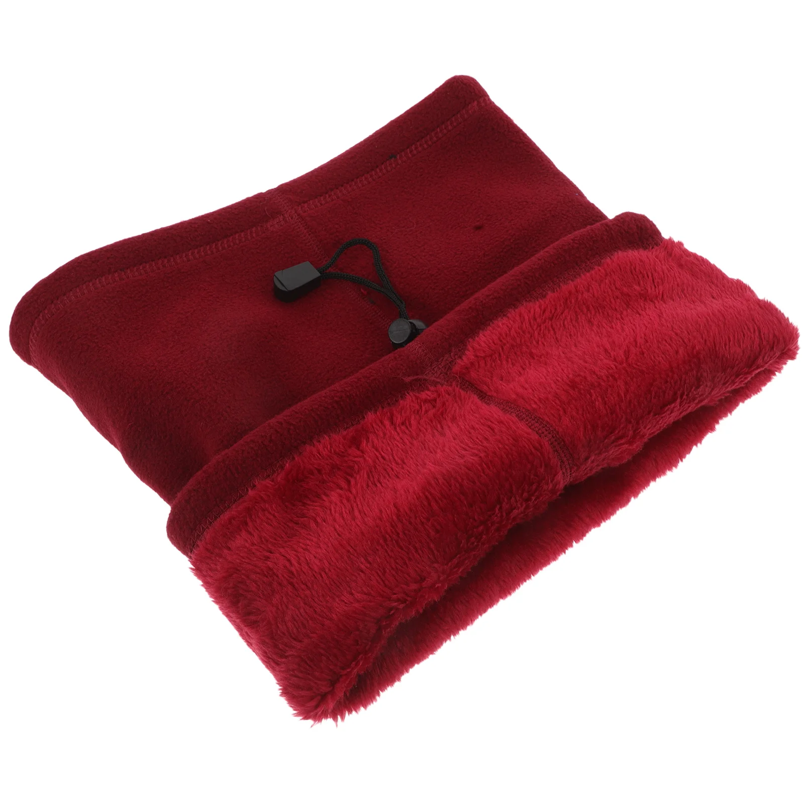 

Outdoor Drawstring Neck Gaiter Warmer for Women Sports Cold Weather Scarf Fleece Miss