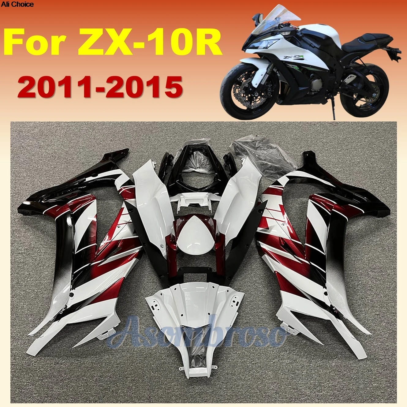 

Fairings Kit for Ninja ZX-10R 2011 2012 2013 2014 2015 ZX10R 11-15 Injection Bodywork Set
