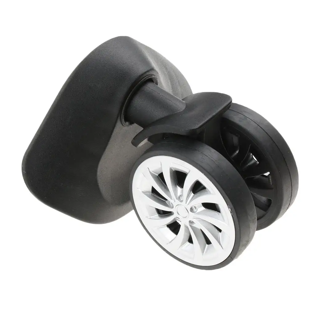 Replacement Swivel Luggage Wheels Suitcase Mute Roller Wheel Set for Trolley Carrier Bags Foldable Suitcases Travel Repair