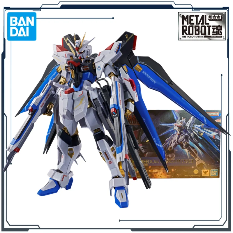 

Bandai Original METAL ROBOT SPIRITS Series Limited and Special Edition STRIKE FREEDOM GUNDAM TYPE II Anime Action Figure Toys