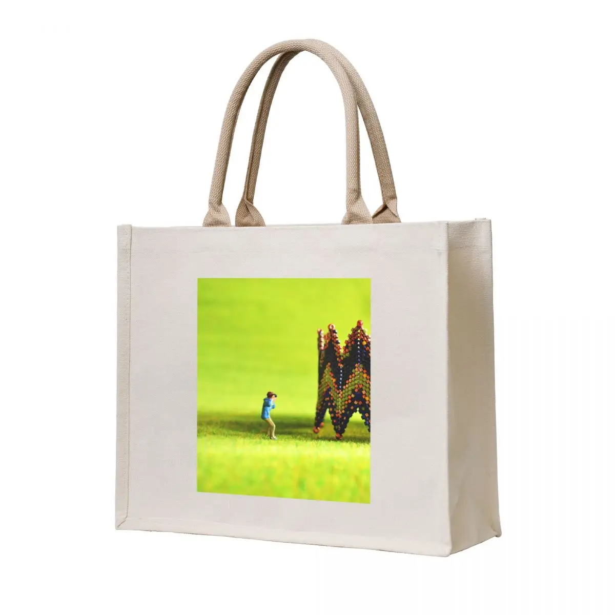 

Little Man Rick-Rack Tote Bag shopper bags tote bag university reusable shopping bag Women's