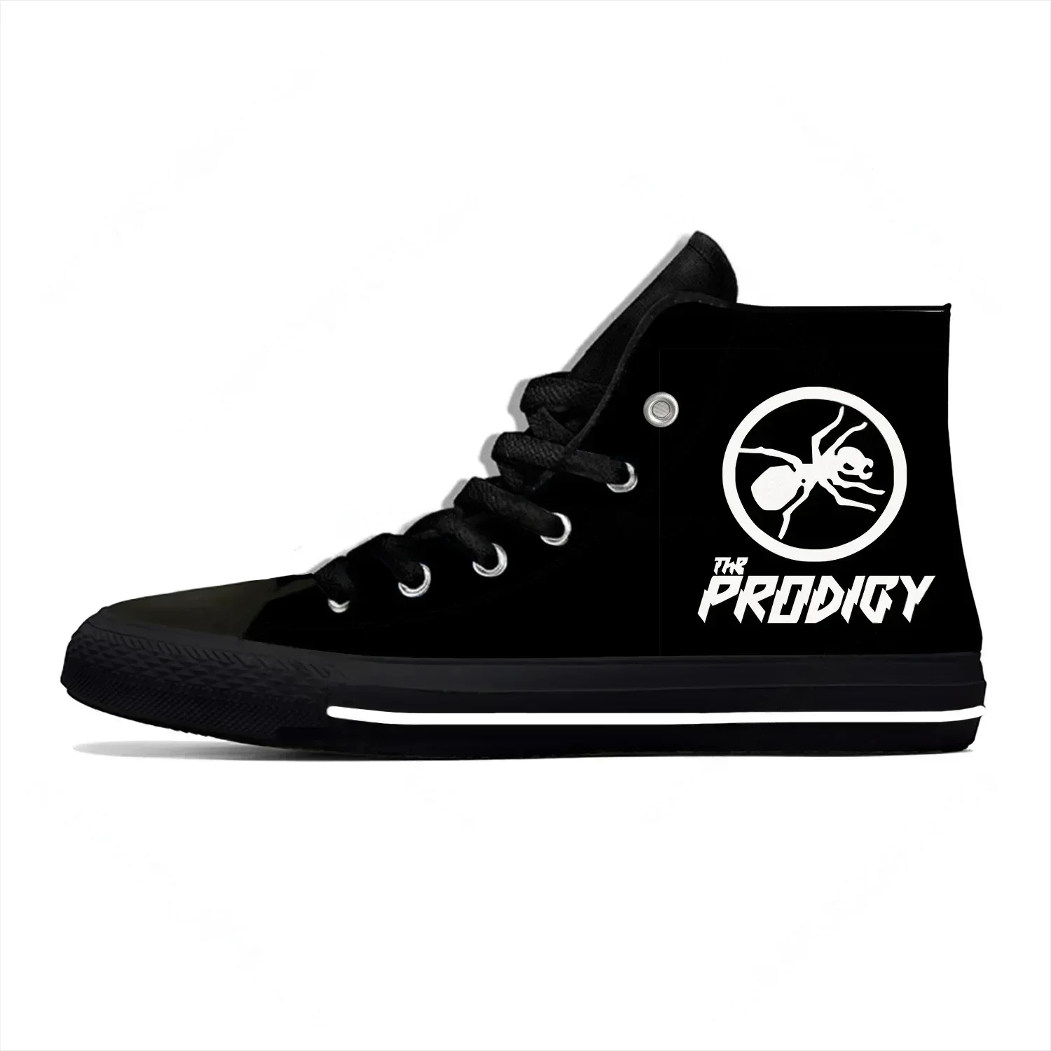 

Hot Summer Electronic Music Rock Band Prodigy Fashion Lightweight High Top Canvas Shoes Men Women Casual Sneakers Board Shoes