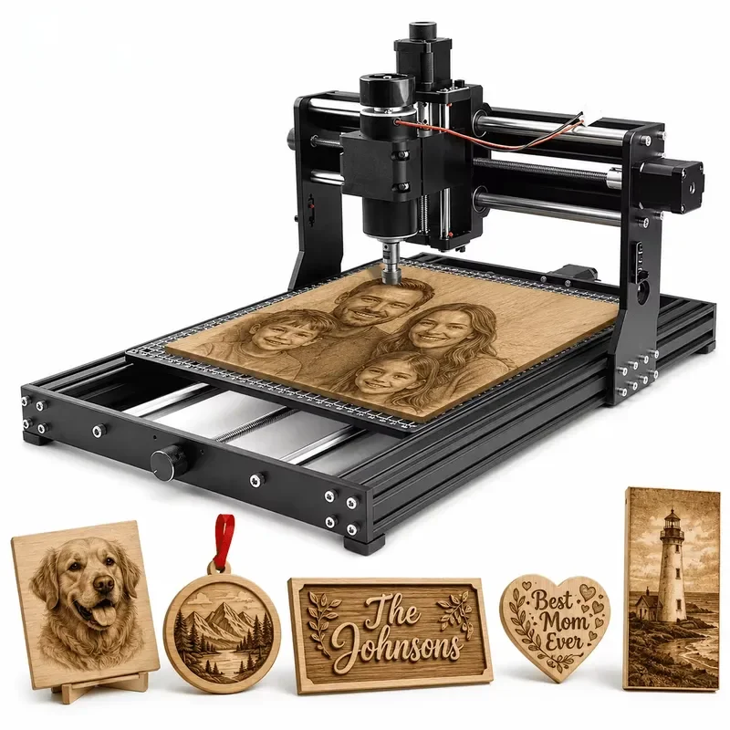 Desktop Mini CNC Router Machine 3 Axis CNC Engraving Machine Wood Metal Engraver Acrylic Carving Engraver Machine