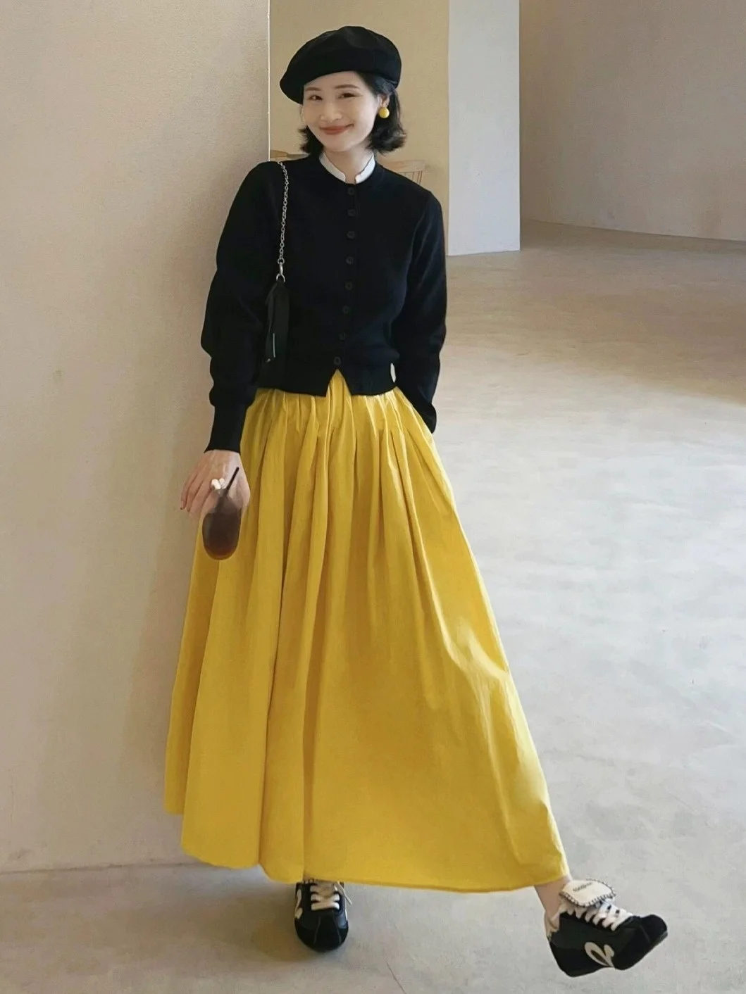

plus Size Spring Faion Knitted Top And Skirt Set Women's High Waist Midi Skirt Durable Polyester Warm And Comfortable