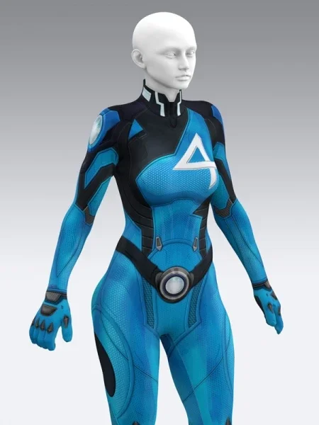 

CosplayNew Fantastic 4 Woman Cosplay Costume 3D Print Spandex Cosplay Halloween Costume Zentai Suit