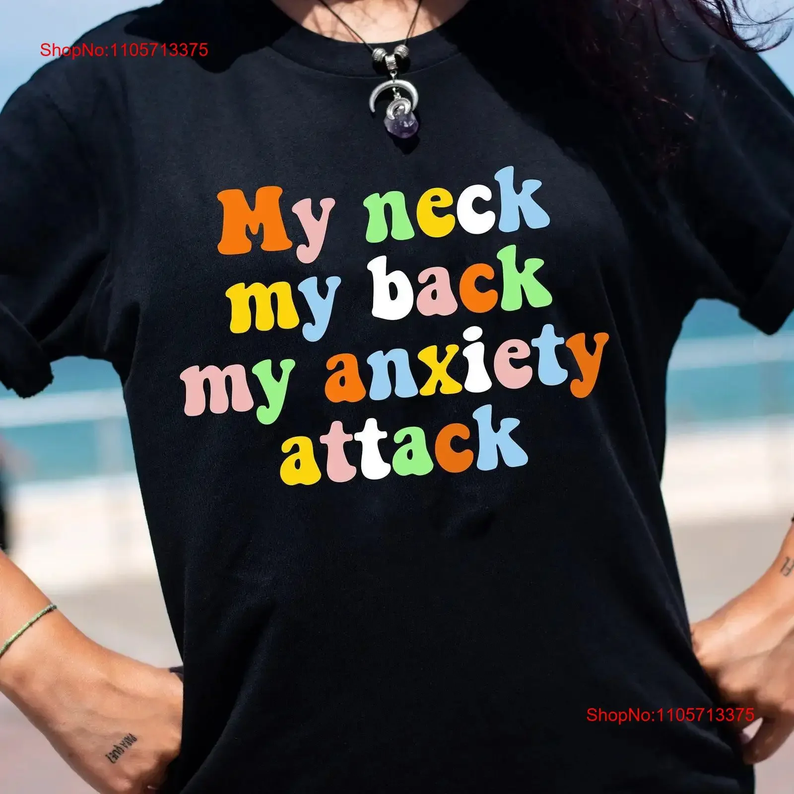 T-shirt décontracté pour homme, motif graphique vintage amusant, sur le thème de la santé mentale, de la thérapie et de la pleine conscience, pour soulager les tensions du cou et du dos.