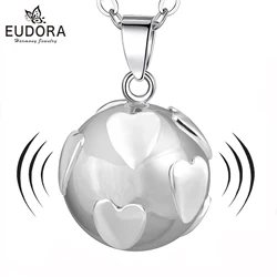Eudora Bola de Grossesse Necklace Heart Angel Caller Musical Bell Pendant DIY llamador de ángeles Jewelry for Pregnant Women