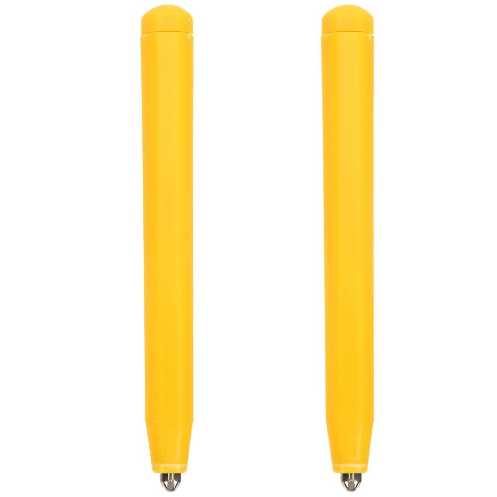 2 Pcs Stylus Pen Magnetic Drawing Replacement Writing Board Portable Pens Painting Yellow Bead Game