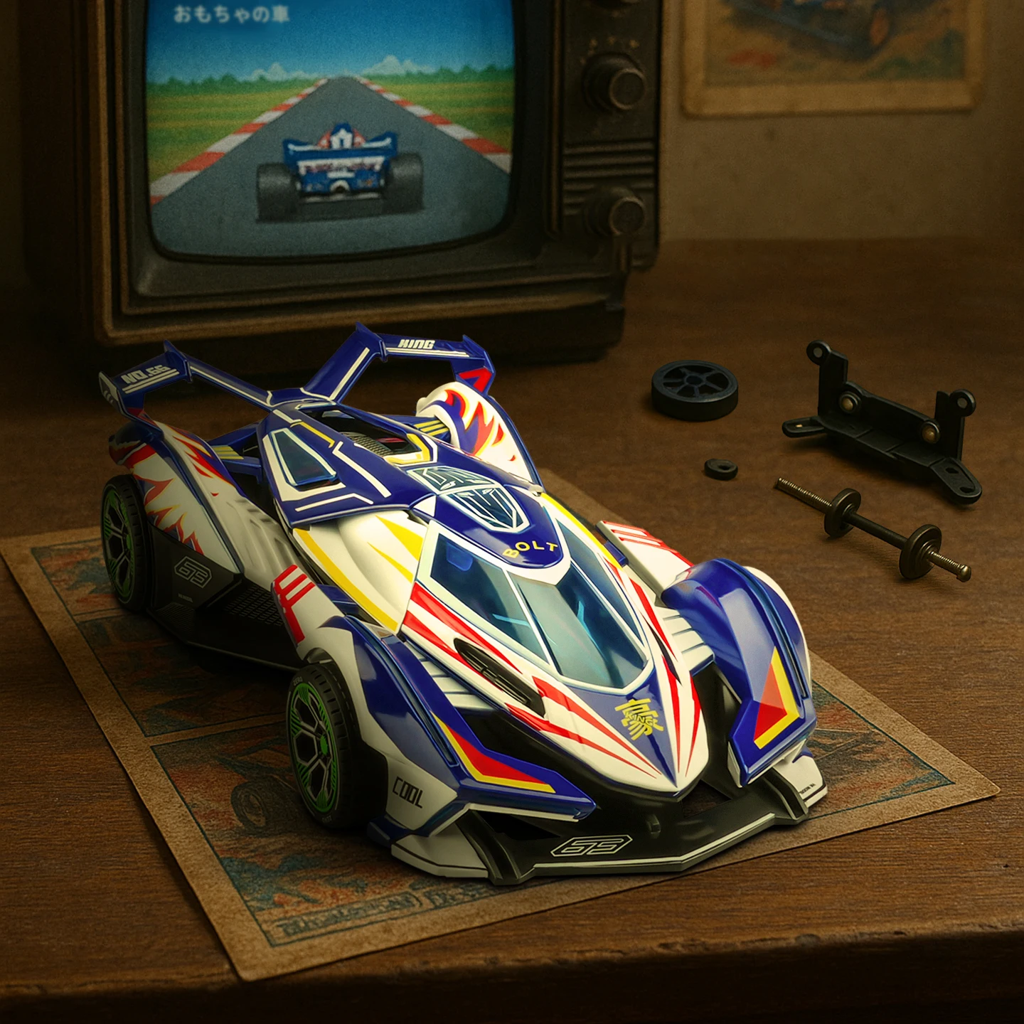 1:24 Vision Gran Turismo V12 GT Let's & Go Modello di auto in lega Suono e luce Tirare indietro Giocattolo per bambini da collezione Regalo di compleanno