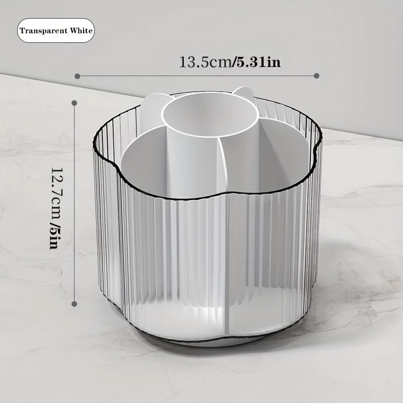 1pc   Container For Makeup Brushes, Pen Cups For Desk, Plastic Pencil Holder, Makeup Brush, Stationery Holder For School Rattan