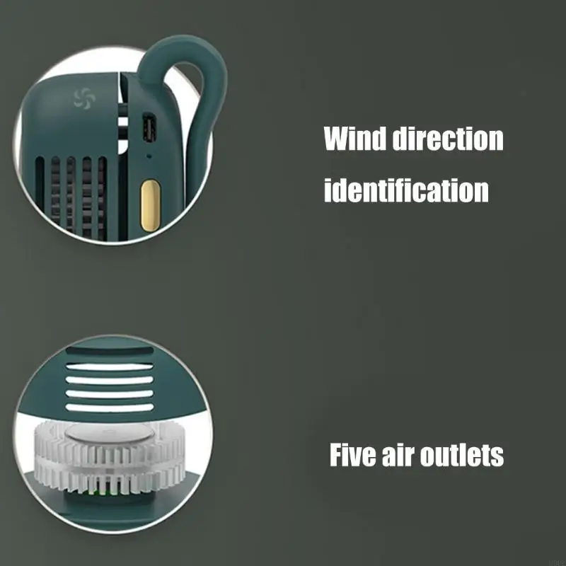 

Многофункциональный носимый вентилятор с охлаждением 360 градусов регулируется для спортивного спортивного похода в поход.