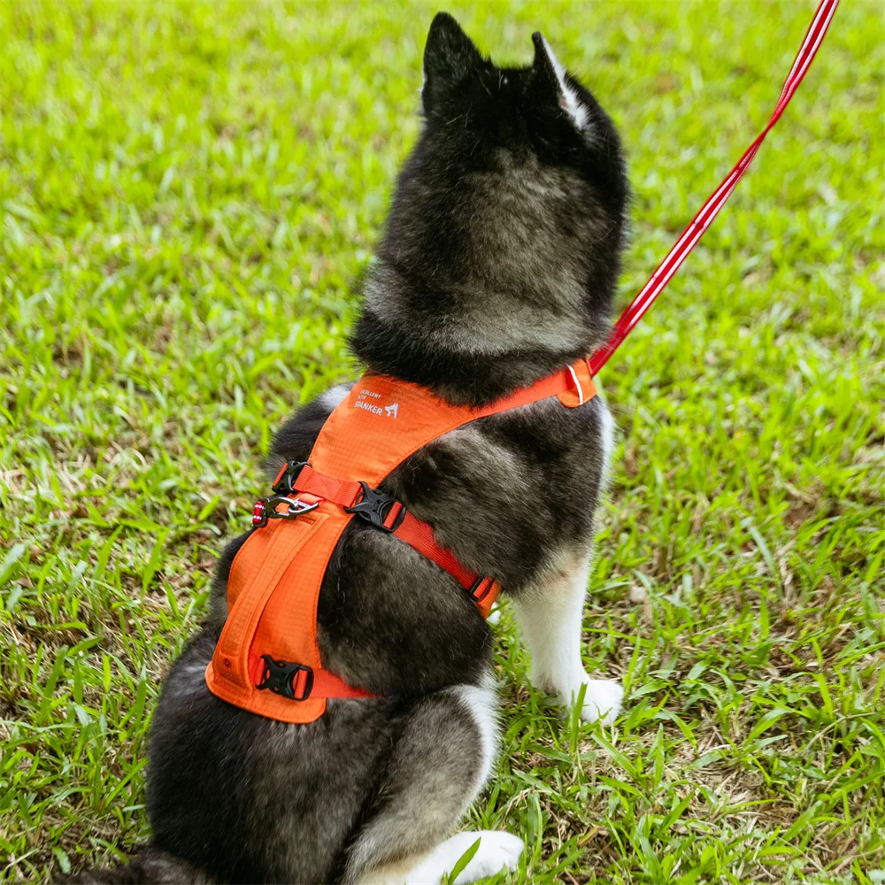 Dog Harness with Handle Breathable Adjustable Dog Harness Vest For Large Dogs Outdoor Walking Training Supplies