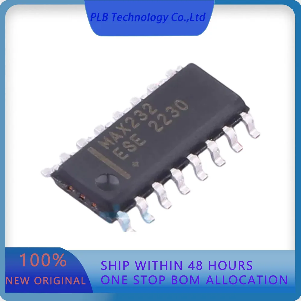 5PCS MAX232ESE+T MAX232  120Kbps Transceiver SOIC-16 RS232 ICs Original Stock