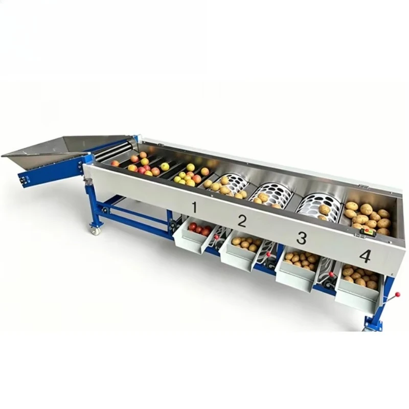 Automatic Fruit & Vegetable Sifting & Grading Machine for Fruit Processing Plant Potato Sorting