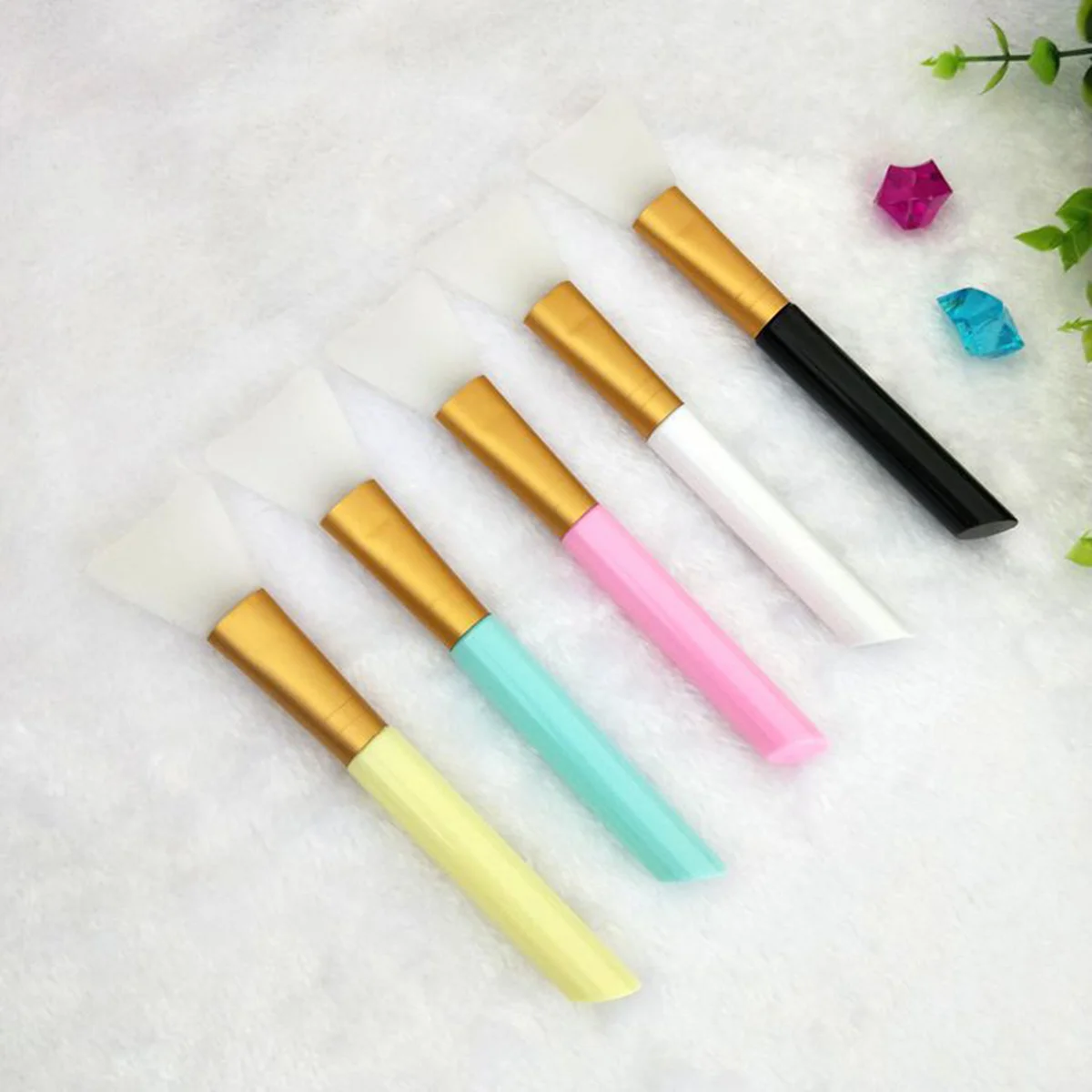 10pcs Silicone Stirring Stick Kit DIY Epoxy for Mixing Use (Pink Rod Yellow Rod Blue Rod White Rod Black Rod for Each 2pcs)