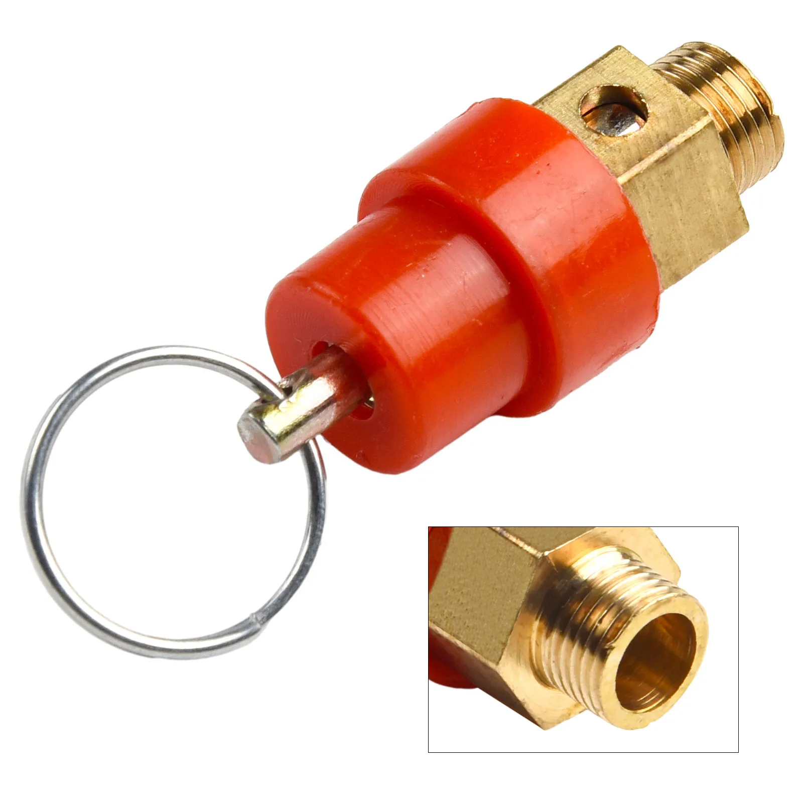 Brass Air Compressor Pressure Relief Valve, Thread, 8kg, 120PSI, Safety Valve for Protection Ensure Peace of Mind