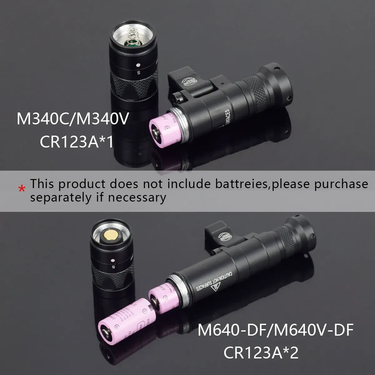 Surefire M340 M600 M640 SF Tactical LED Flashlight M340V Strobe Scout Light 20mm Picatinny Rail M LOK Mount Airsoft Hunting Lamp