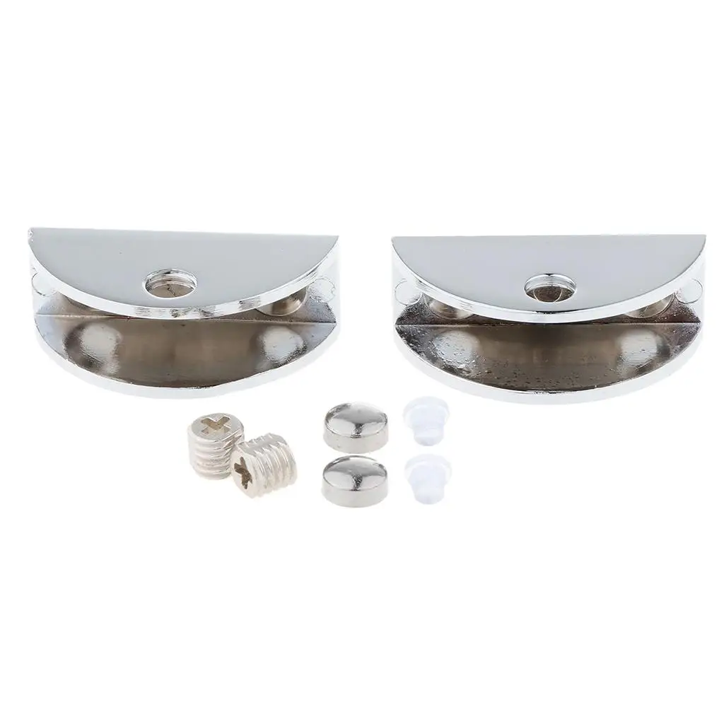 Heat Resistant Adjustable Fixed Clamp Glass Holder Alloy Shelf Support Skidproof Clip for Garden Glass Fence
