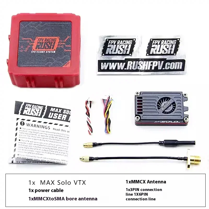 

Rushfpv Max Solo Image Transmission Cnc shell 2.5w High Power Fpv Crossover Aircraft Fixed Wing Long Range Navigation