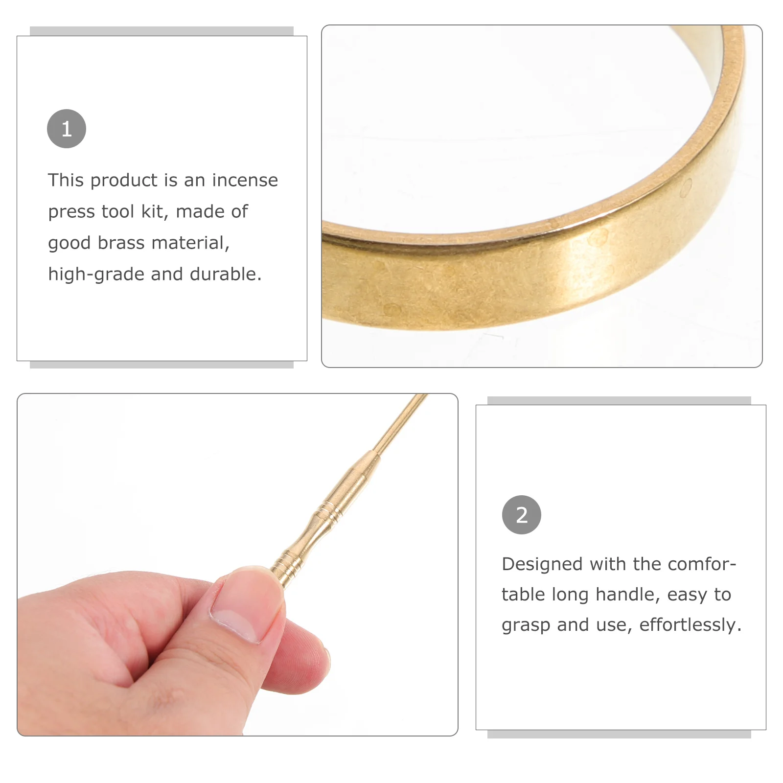 

7Pcs Incense Ash Presser Set Chinese Incense Burner Kit Office Temple Bar Decor Practical Gift Ash Sealing Tools