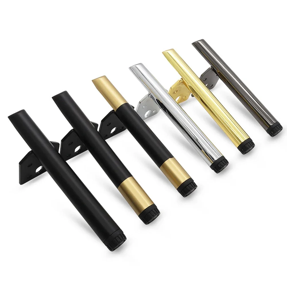 

4pcs Adjustable Furniture Legs Metal Sofa Feet Black Gold Silver Home Bed Tv Cabinet Coffee Table Legs