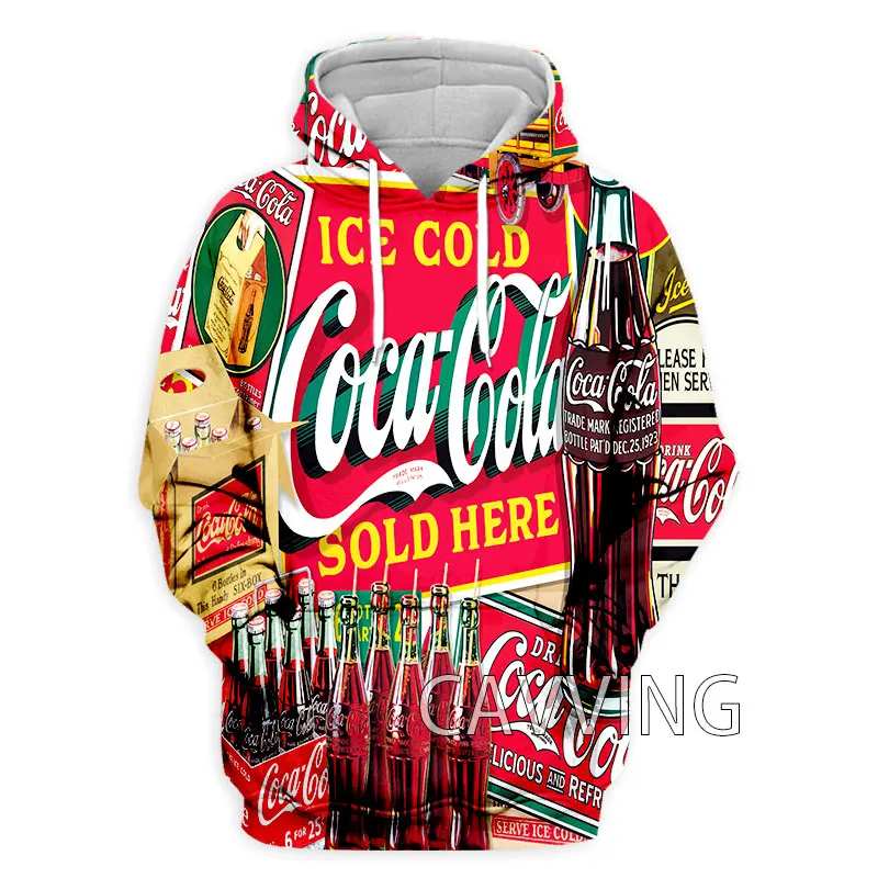 

Spring and Autumn New CAVVING Men's 3D Printed Coke Hoodie Fashion Casual Pullover Outdoor Sweatshirt Tops Men and Women Street