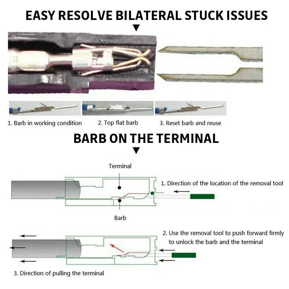 Kit d'outils de retrait de Terminal de voiture, outil de déploiement, retrait de broche de connecteur électrique, stylet de voiture, câblage, extracteur de connecteur à sertir, 18 pièces
