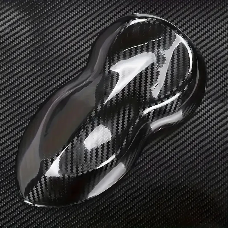 Premium High Gloss 5D Black Carbon Fiber Vinyl Wrap Film Automotive Decal Wrapping Self Adhesive