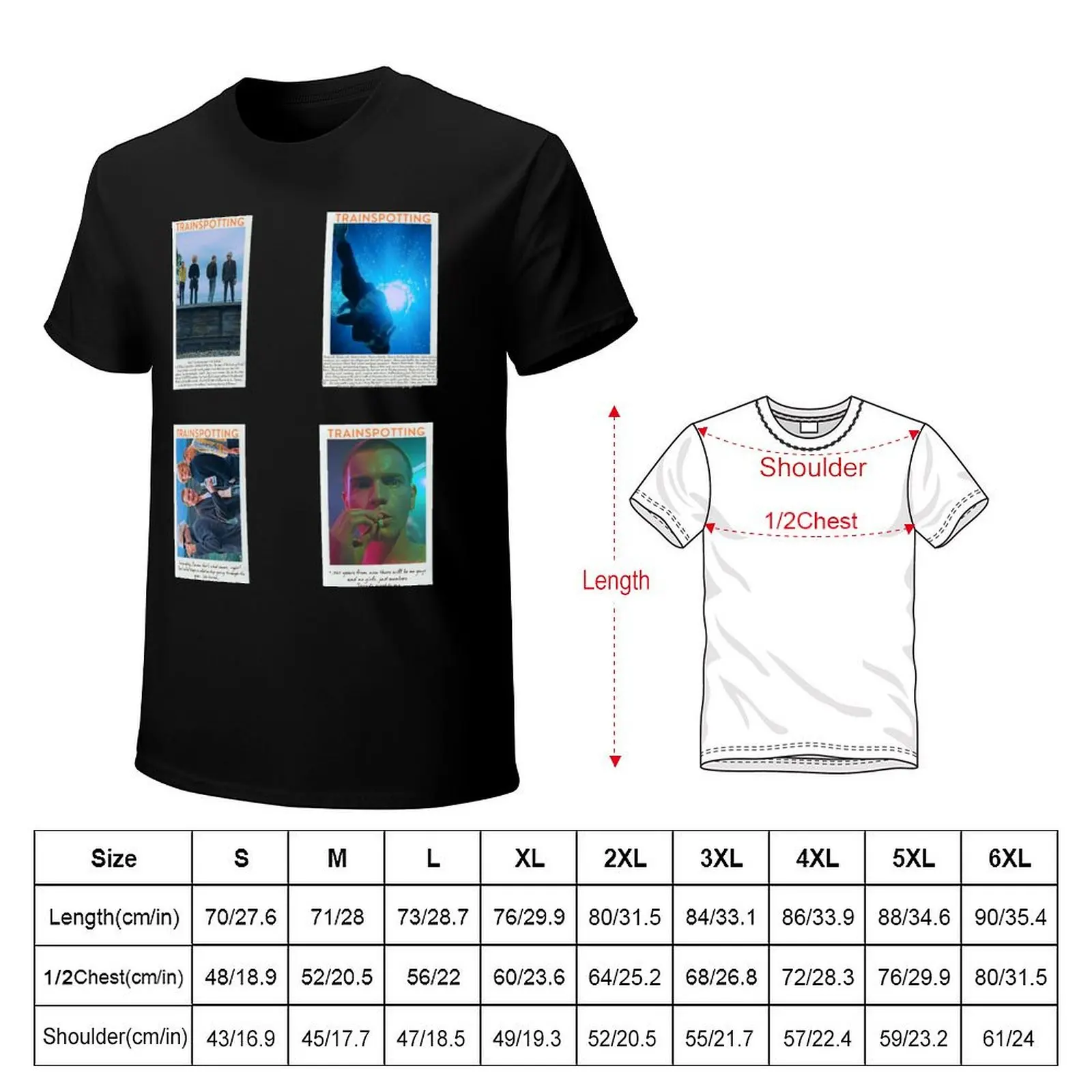 Trainspotting Sticker Set / T Shirt T-Shirt Casual Pattern Print Tee Shirt