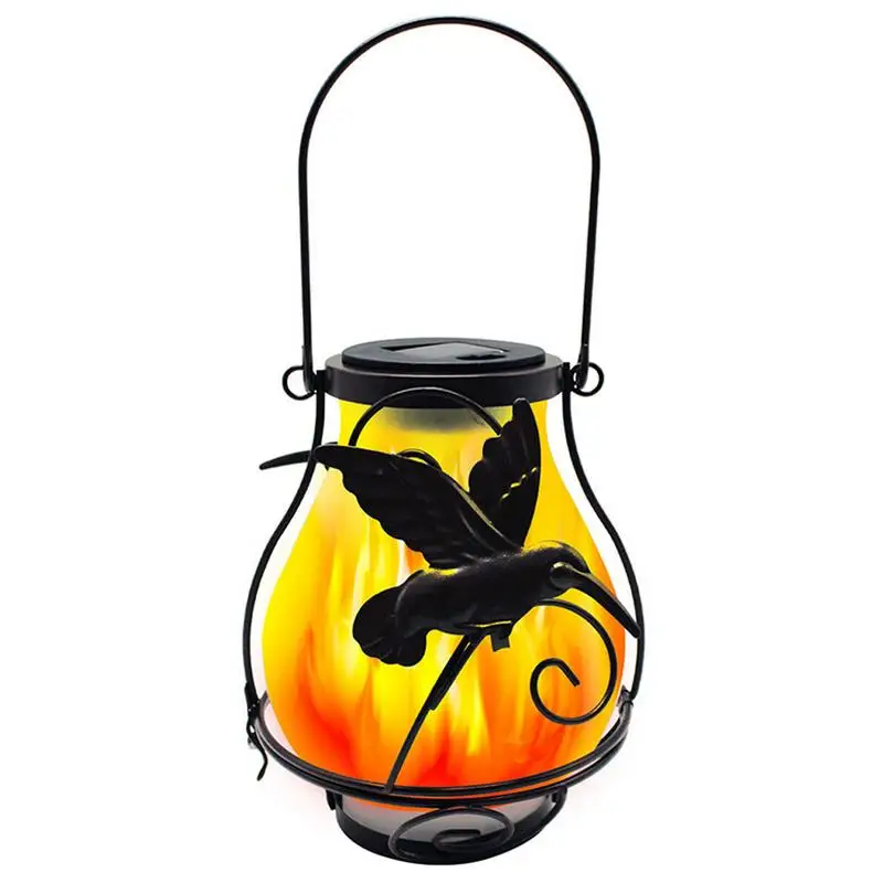 

Solar Lanterns For Outside Hang Flickering Flame Solar Hang Lantern Outdoor Solar Lights Dynamic Simulation Flame Lamp For