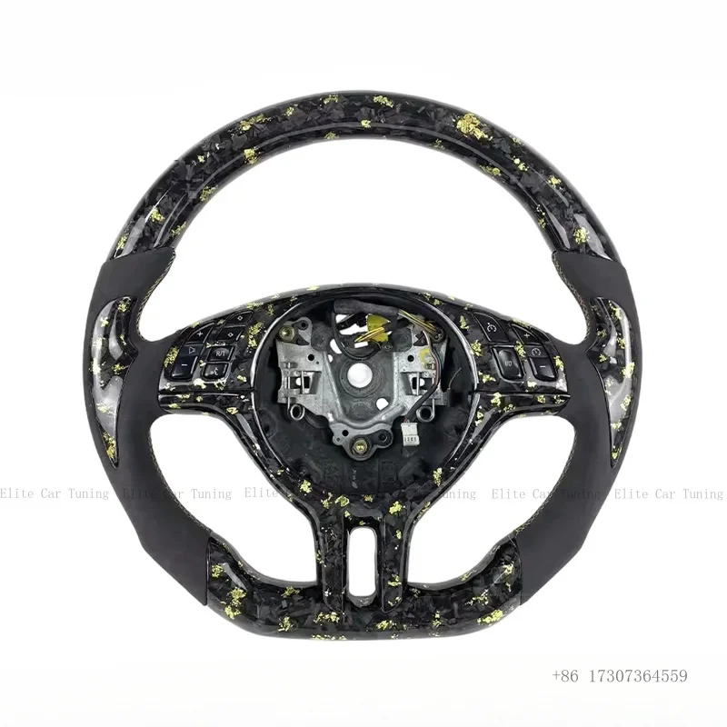 

Forged Carbon Fiber Steering Wheel for BMW X1 E91 E92 E93 X5 X6 E81 E82 E87 E88 E70 E71 E84 Interior Accessories Upgrade