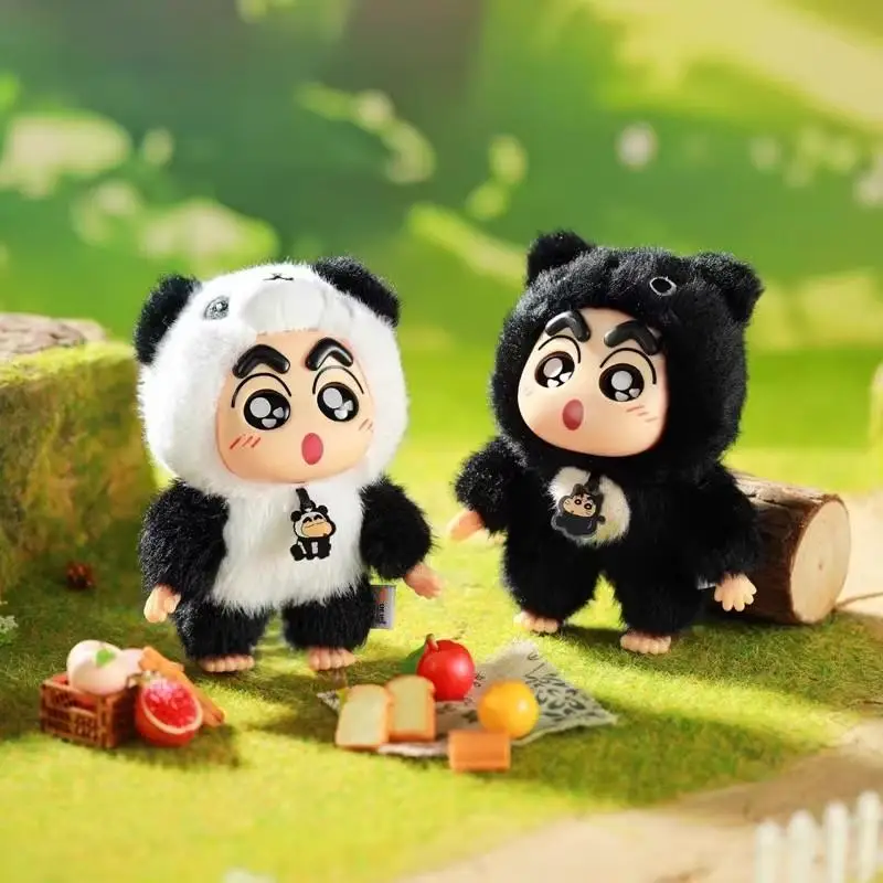 Echte Crayon Shin-Chan Fantasy Forest Serie Vinyl Puppe Blind Box Anime Figur Spielzeug Anhänger Schlüsselbund Kinder Überraschung Geschenk