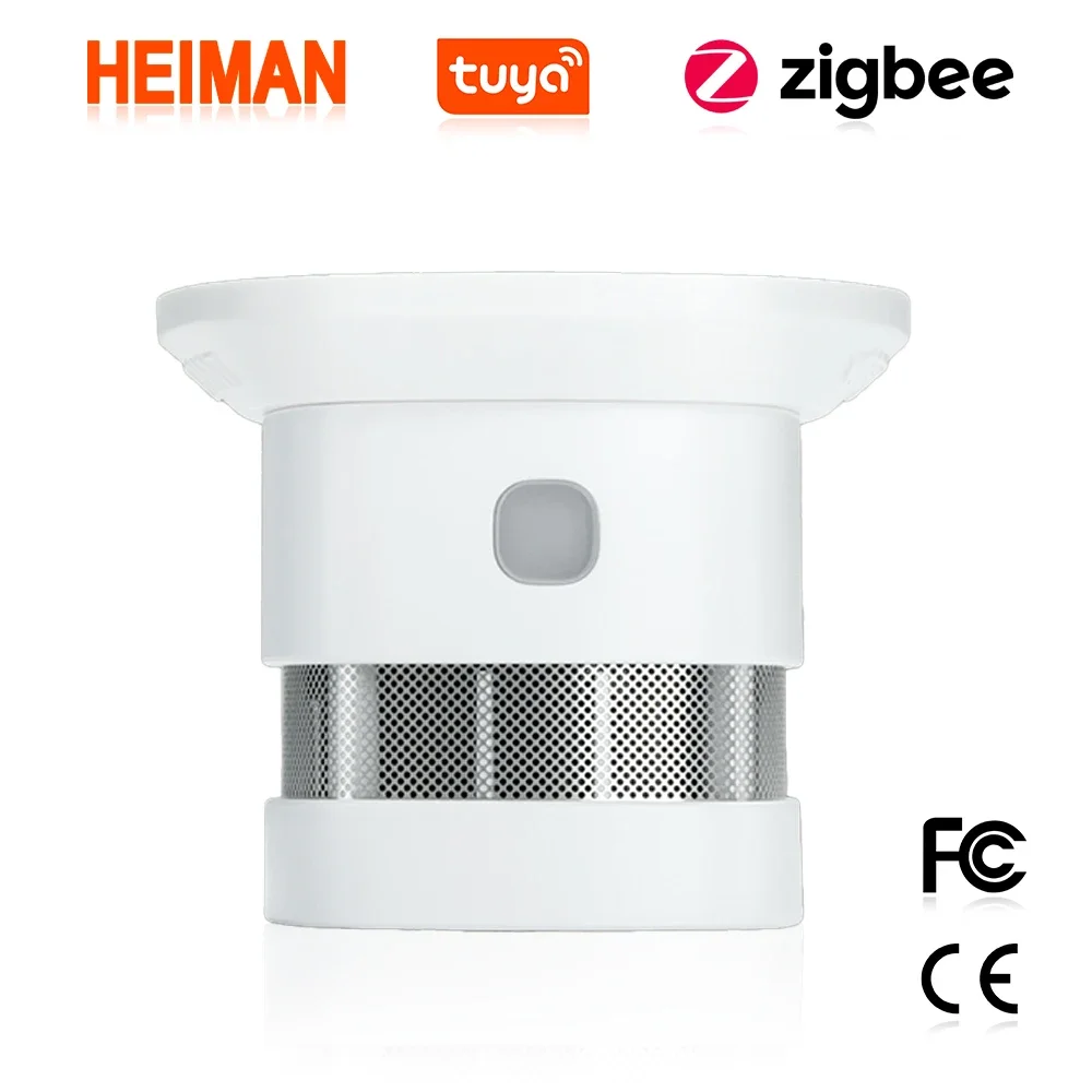 HEIMAN Zigbee Tuya Fire alarm Smoke detector Smart Home system 2.4GHz High sensitivity Safety prevention Sensor Free Shipping