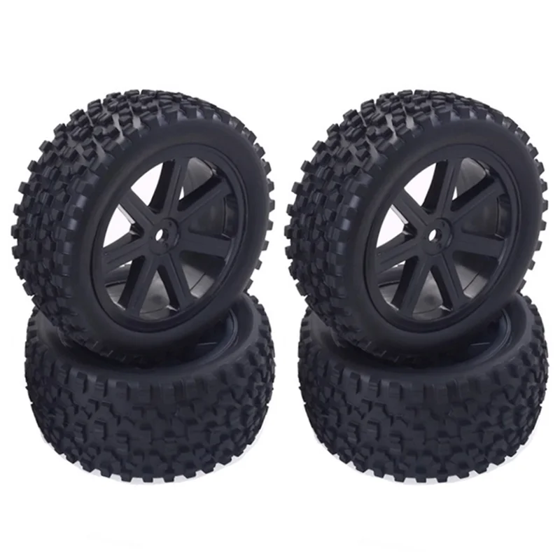 

IINBD-4Pc Big Tires Widened Tyre Wheel for WLtoys 144001 1/12 1/14 RC Car,1